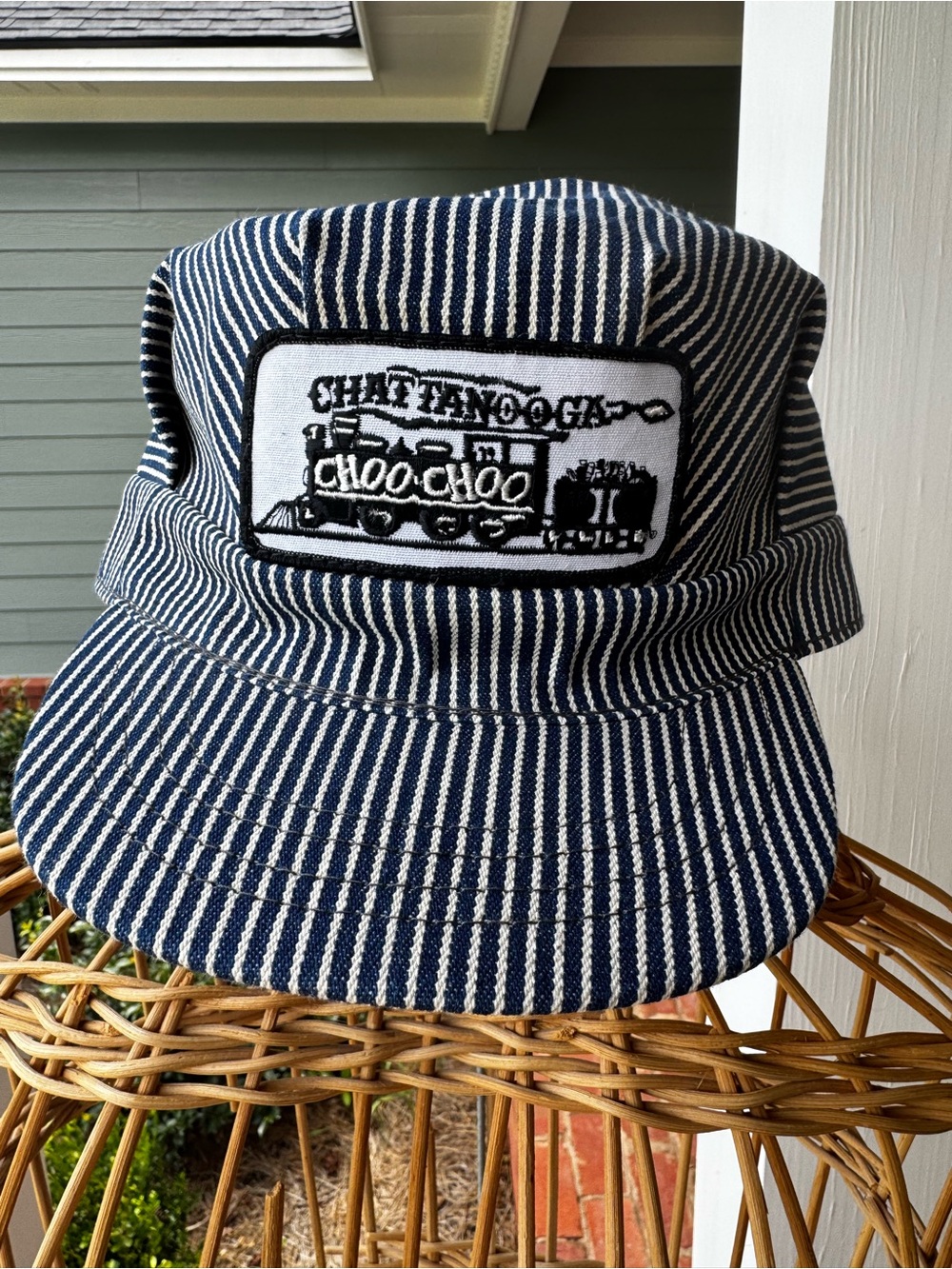Vintage 80s/90s Chattanooga Choo Choo Railroad Engineer Cap Made USA L